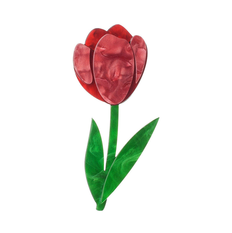玫瑰树脂胸针